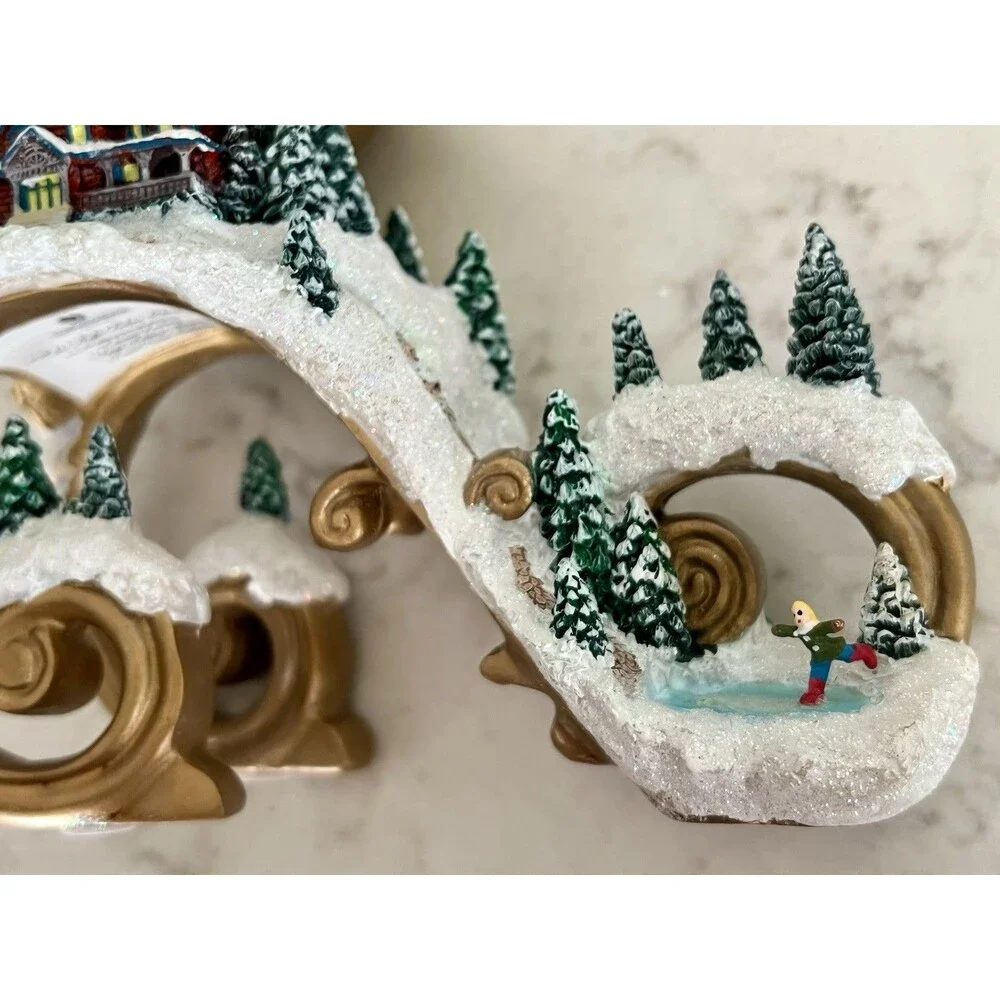 2006 Thomas Kinkade Bright Holiday Memories Skating Pond Replacement Base